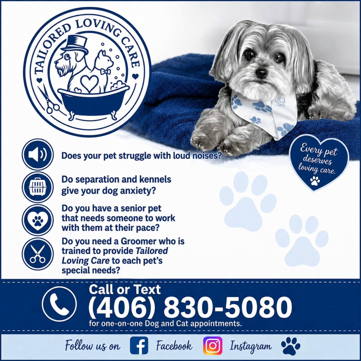 Follow Tailored Loving Care on social media